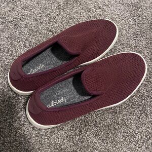 Allbirds Slip-On Walking Shoes – Maroon | Women’s Size 6